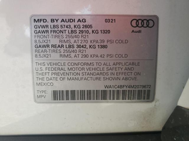 2021 AUDI SQ5 PRESTI WA1C4BFY4M2079672