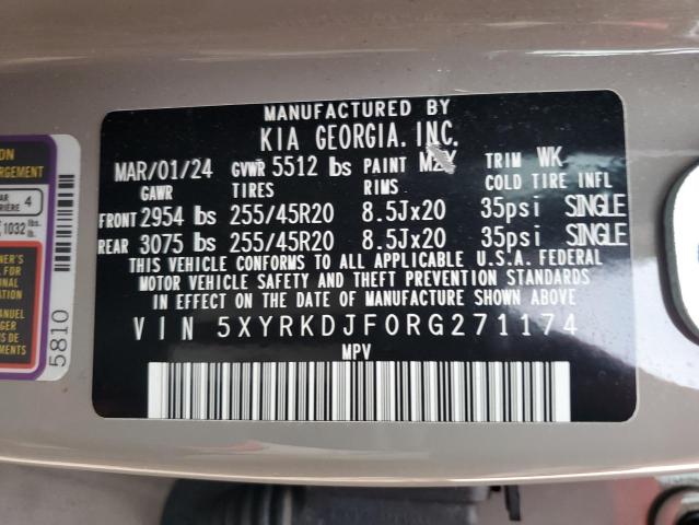 2024 KIA SORENTO SX 5XYRKDJF0RG271174