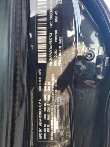 2017 ALFA ROMEO GIULIA TI ZARFAECN4H7537734