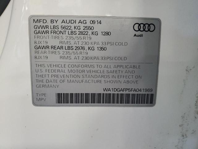 2015 AUDI Q5 PREMIUM WA1DGAFP5FA041969