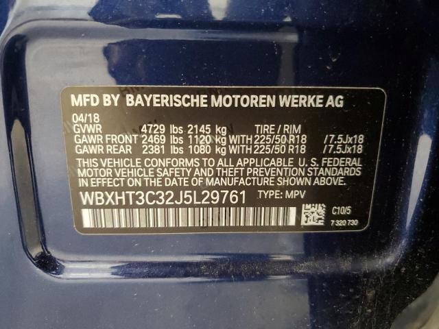 2018 BMW X1 XDRIVE2 - WBXHT3C32J5L29761