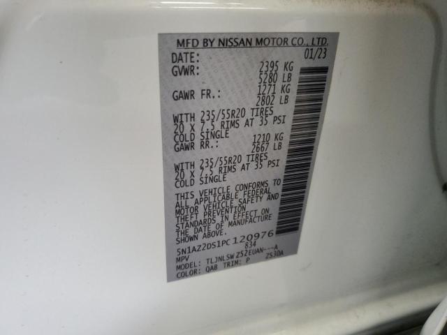 2023 NISSAN MURANO PLATINUM 5N1AZ2DS1PC120976