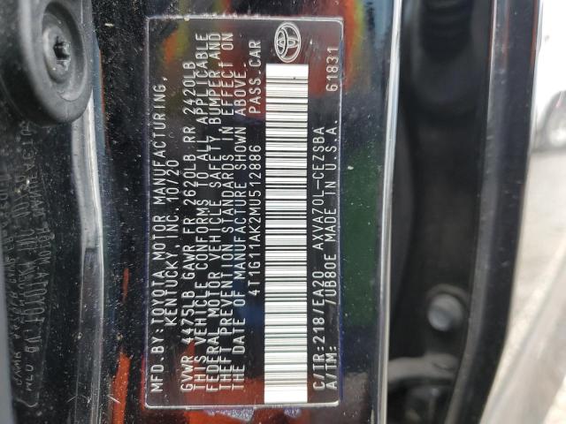 2021 TOYOTA CAMRY SE - 4T1G11AK2MU512886