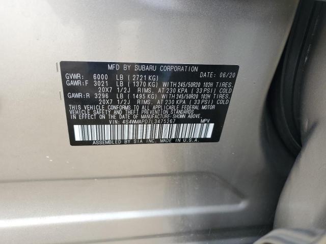 2020 SUBARU ASCENT LIMITED 4S4WMAPD7L3475267