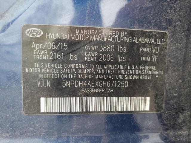 2016 HYUNDAI ELANTRA SE - 5NPDH4AEXGH671250