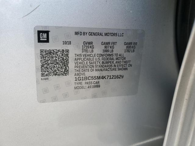 2019 CHEVROLET CRUZE LS 1G1BC5SM4K7121629