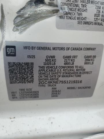 2025 CHEVROLET SILVERADO K2500 HEAVY DUTY LT - 2GC4KNE75S1219316