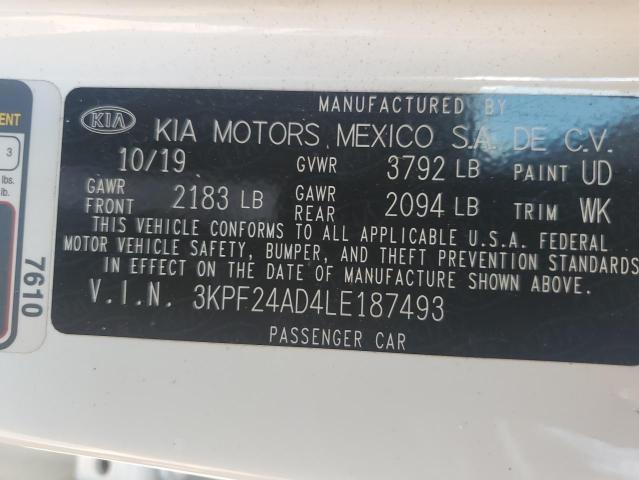 2020 KIA FORTE FE 3KPF24AD4LE187493