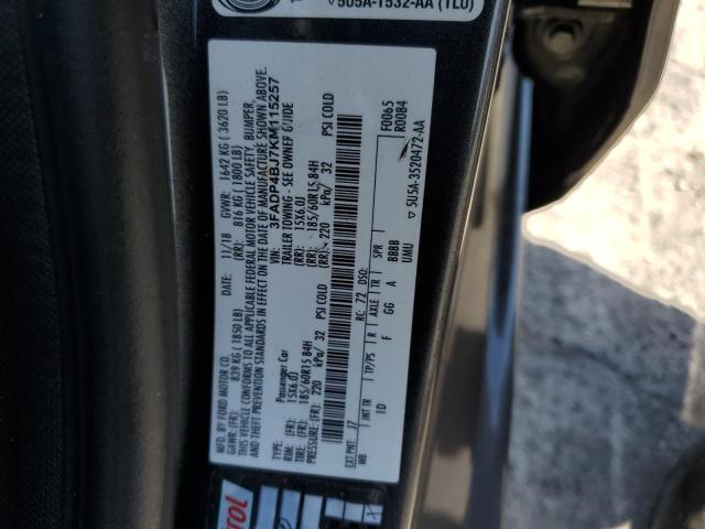 2019 FORD FIESTA SE 3FADP4BJ7KM115257