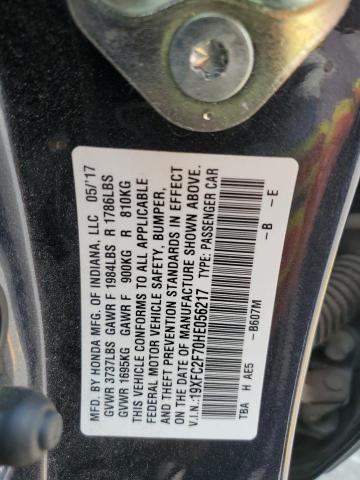 2017 HONDA CIVIC EX 19XFC2F70HE056217