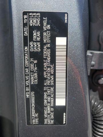 2019 VOLVO S60 T5 MOM 7JR102FK2KG002370