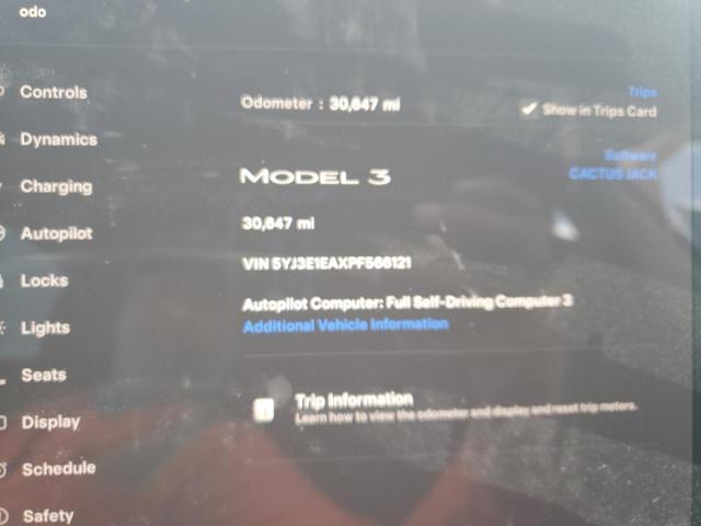 2023 TESLA MODEL 3 5YJ3E1EAXPF566121