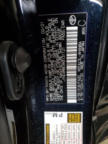 2021 TOYOTA COROLLA SE JTND4MBEXM3131121