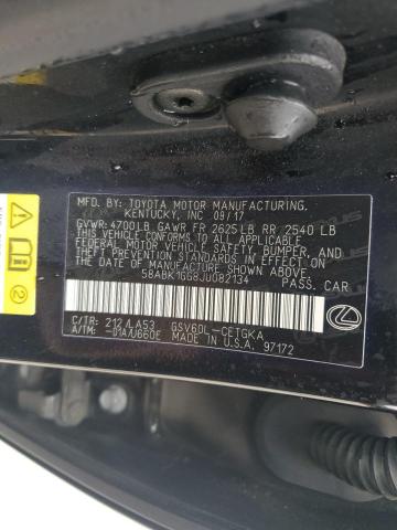 2018 LEXUS ES 350 58ABK1GG8JU082134
