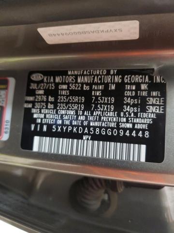 2016 KIA SORENTO SX - 5XYPKDA58GG094448