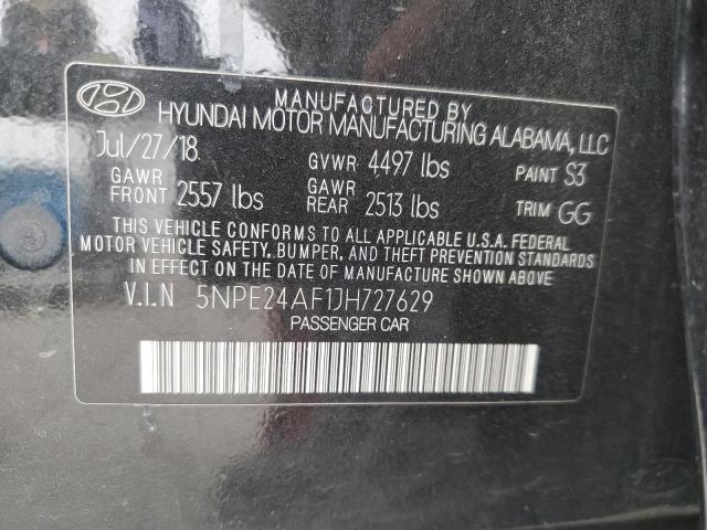 2018 HYUNDAI SONATA SE 5NPE24AF1JH727629