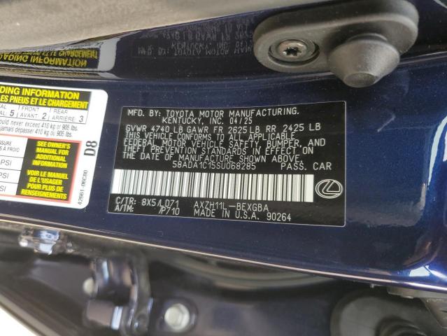 2025 LEXUS ES 300H BA - 58ADA1C15SU068285