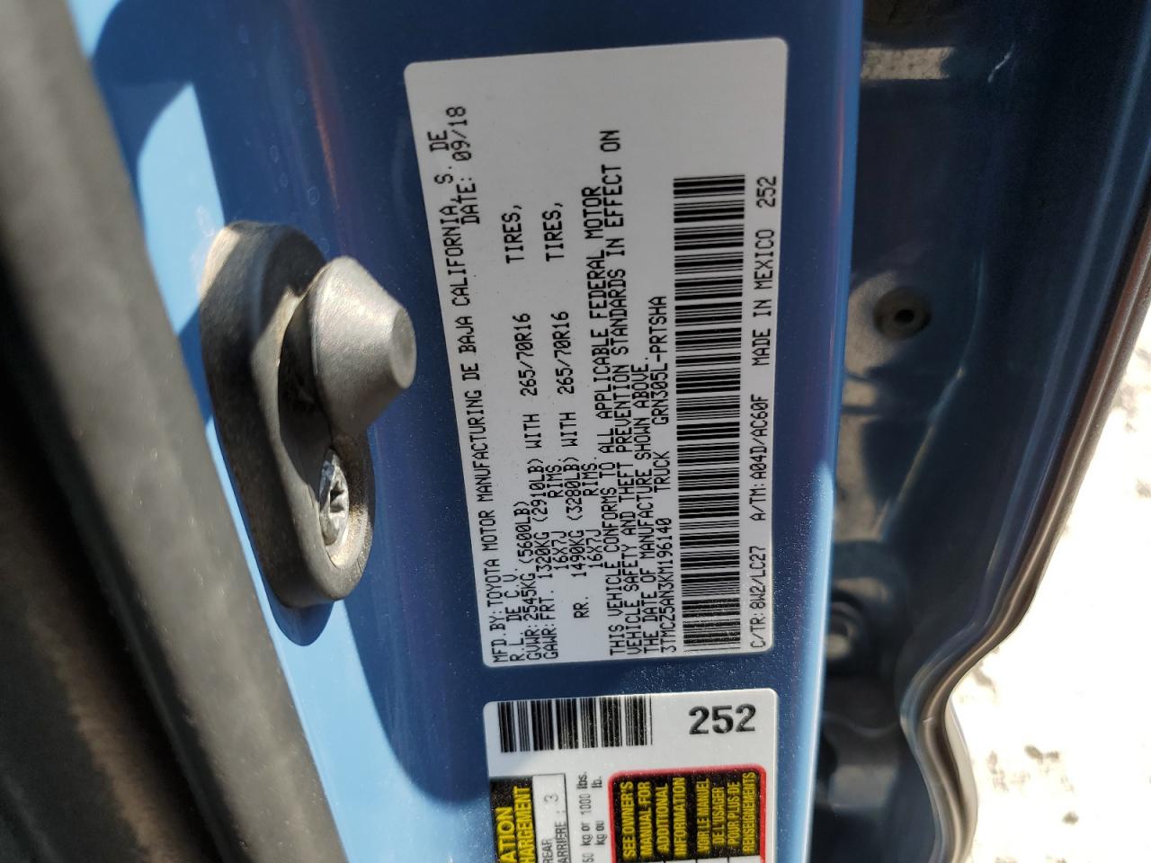 TOYOTA TACOMA DOUBLE CAB