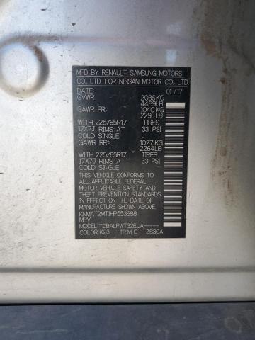 2017 NISSAN ROGUE S KNMAT2MT1HP553688