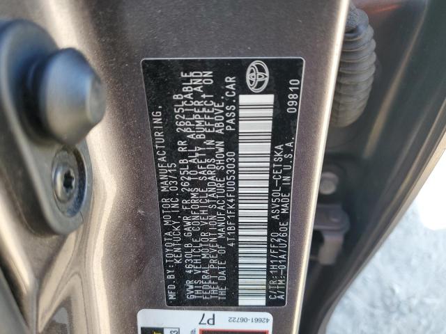 2015 TOYOTA CAMRY LE 4T1BF1FK4FU053030