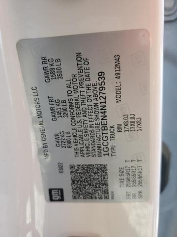 2022 CHEVROLET COLORADO 1GCGTBEN4N1279539