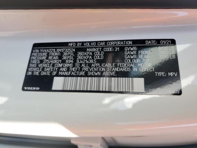 2021 VOLVO XC90 T6 INSCRIPTION YV4A221LXM1732524