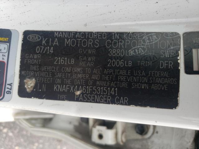 2015 KIA FORTE LX KNAFX4A61F5315141