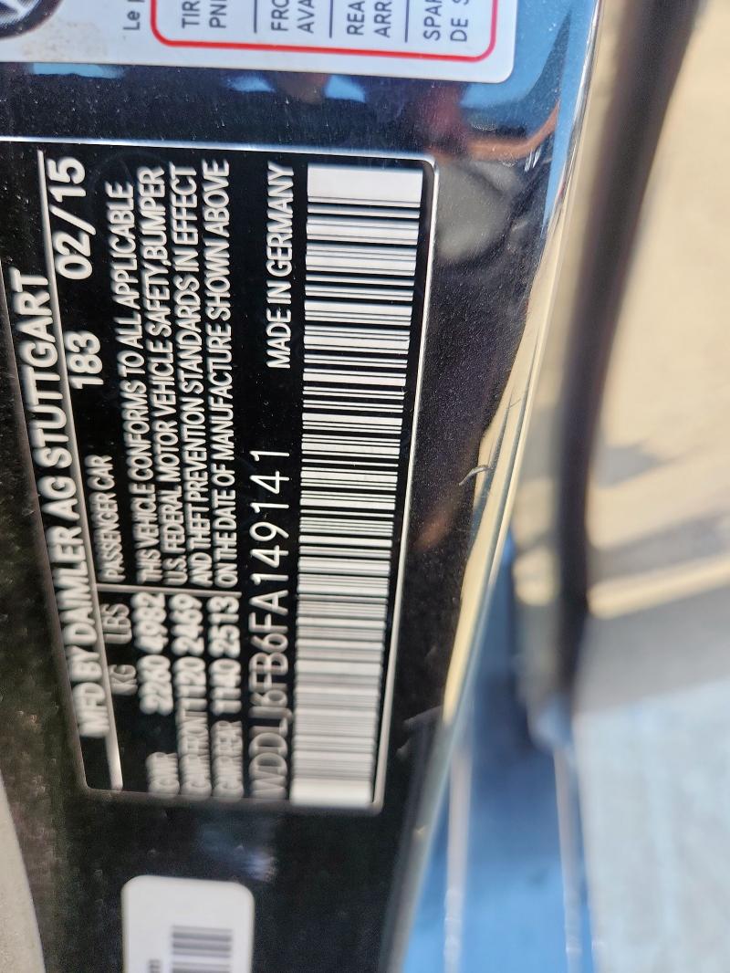 2015 MERCEDES-BENZ CLS 400 WDDLJ6FB6FA149141