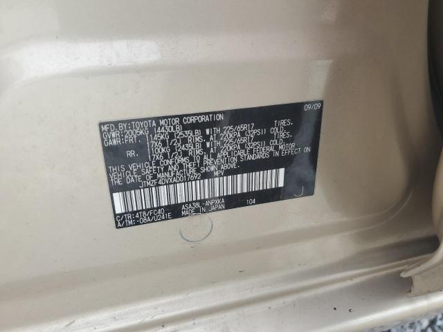 2010 TOYOTA RAV4 - JTMZF4DVXAD017692