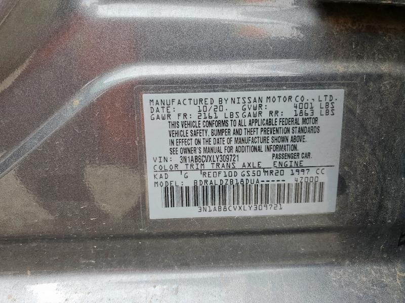 2020 NISSAN SENTRA SV 3N1AB8CVXLY309721