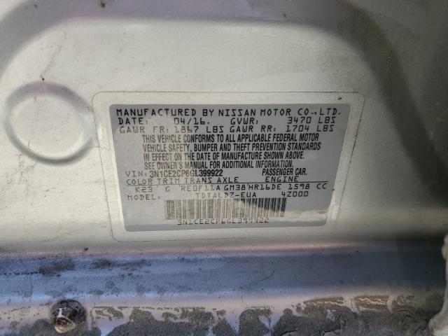 2016 NISSAN VERSA NOTE S - 3N1CE2CP6GL399922