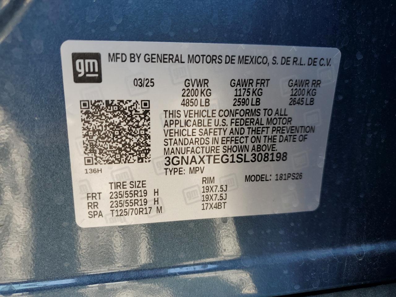 CHEVROLET EQUINOX RS