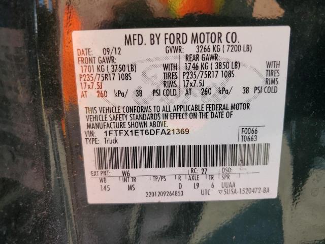 2013 FORD F150 SUPER - 1FTFX1ET6DFA21369