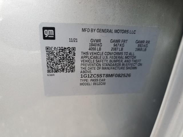 2021 CHEVROLET MALIBU LS 1G1ZC5ST8MF082526