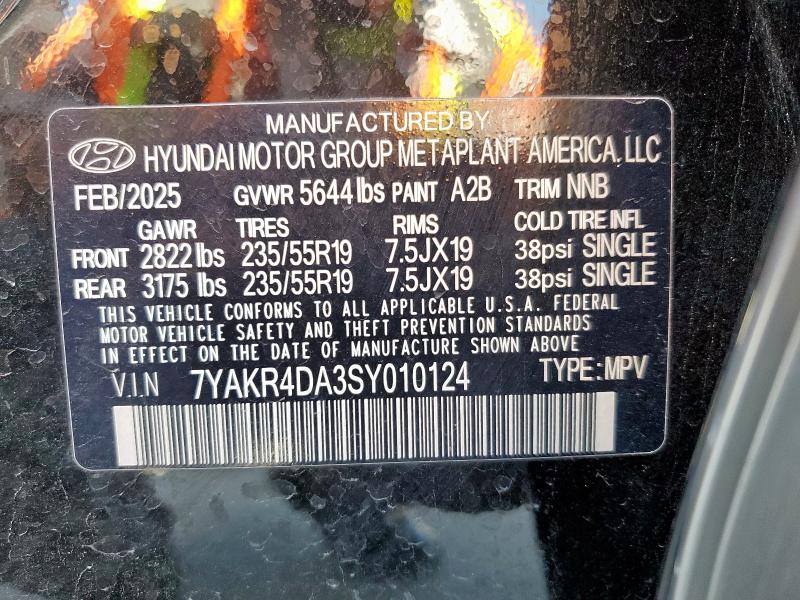 2025 HYUNDAI IONIQ 5 LI 7YAKR4DA3SY010124