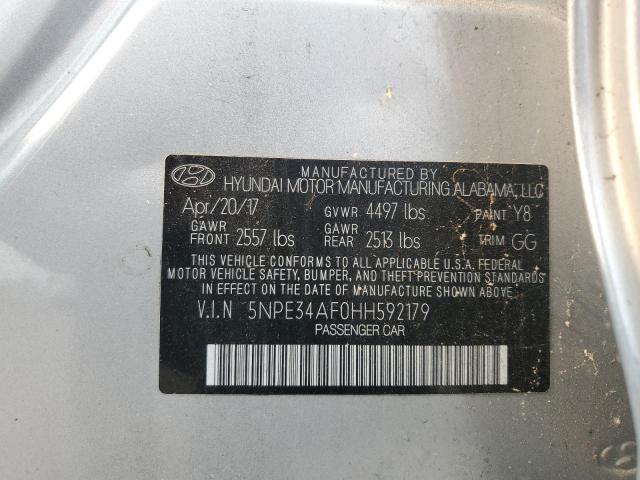 2017 HYUNDAI SONATA SPO - 5NPE34AF0HH592179