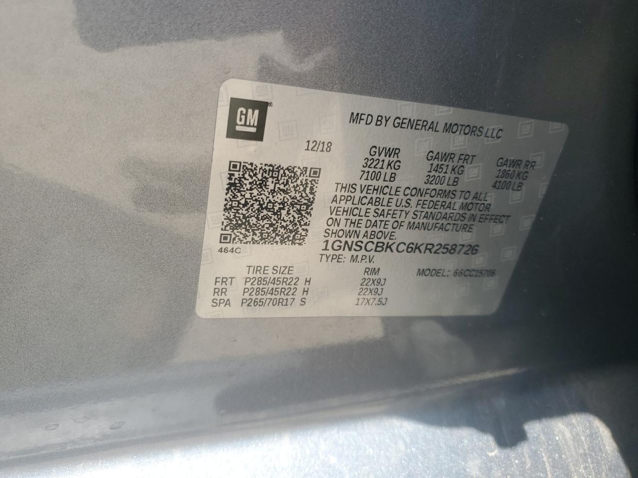 CHEVROLET TAHOE C1500 LT