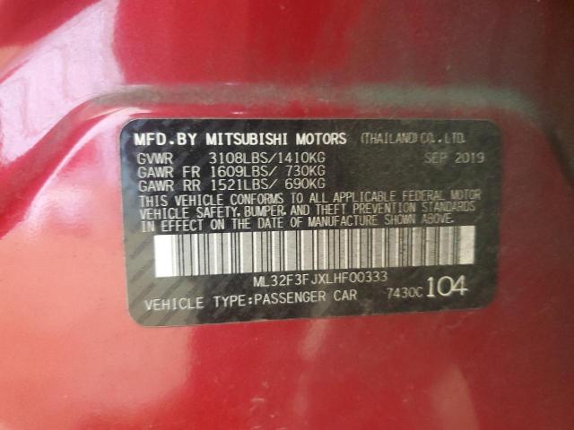 2020 MITSUBISHI MIRAGE G4 ML32F3FJXLHF00333