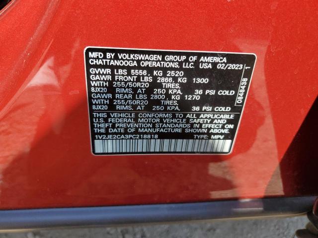 2023 VOLKSWAGEN ATLAS CROS 1V2JE2CA3PC218818