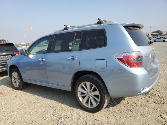 TOYOTA HIGHLANDER 2008 blue 4dr spor hybrid engine JTEEW44A782019753 photo #3
