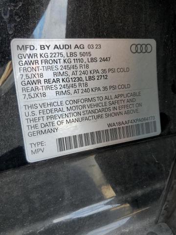 2023 AUDI A4 ALLROAD PREMIUM PLUS WA18AAF4XPA064173