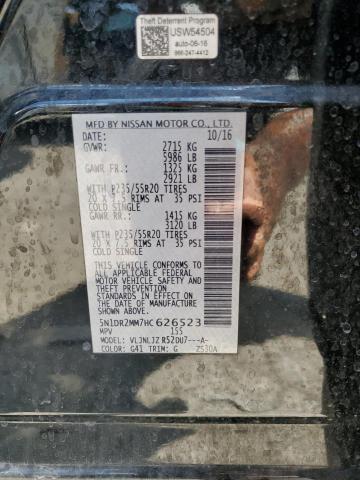 2017 NISSAN PATHFINDER 5N1DR2MM7HC626523