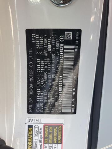 2021 HONDA CLARITY TO - JHMZC5F30MC000256
