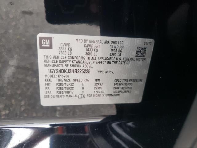 2017 CADILLAC ESCALADE P 1GYS4DKJ2HR225225