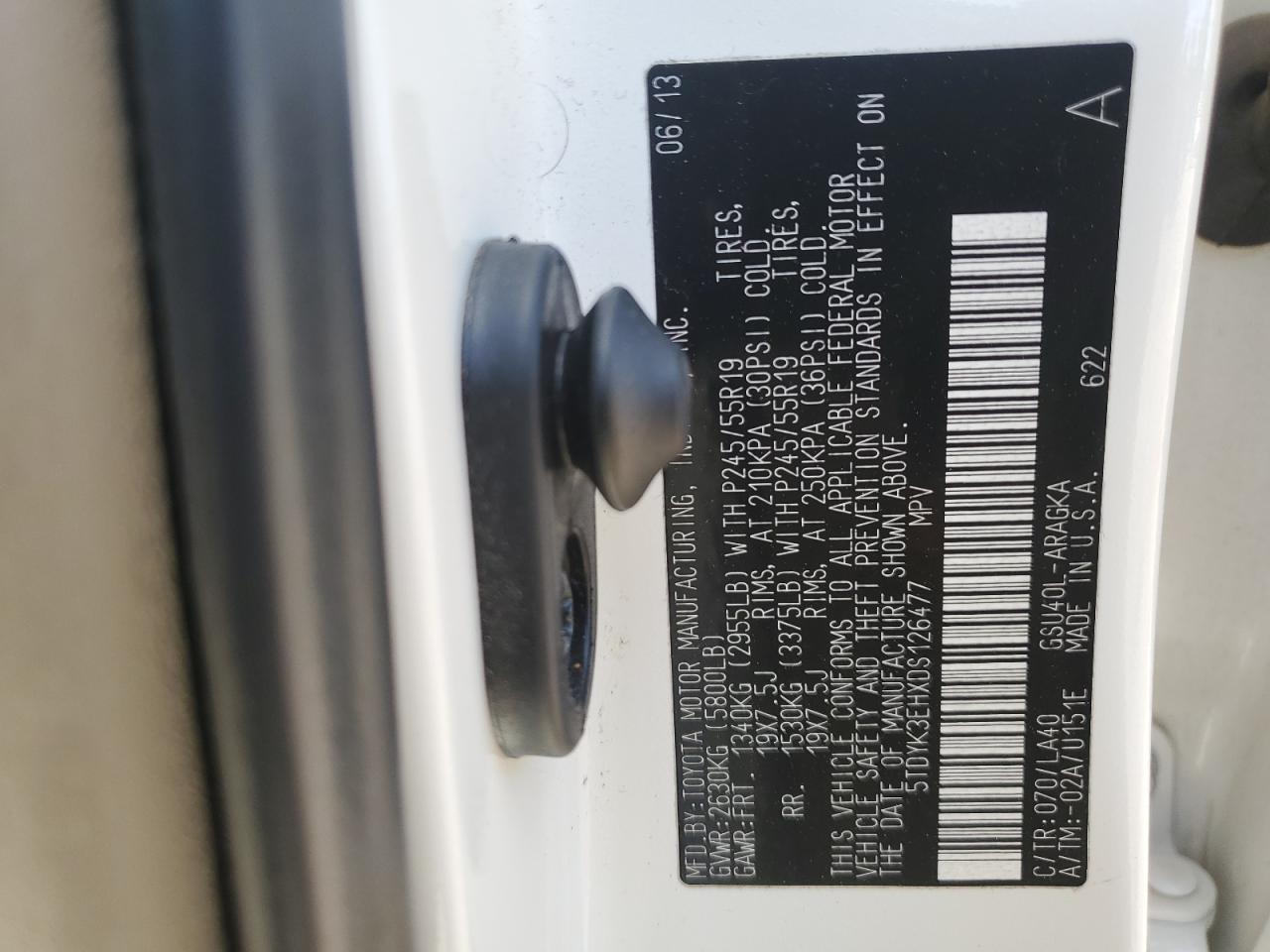 TOYOTA HIGHLANDER LIMITED