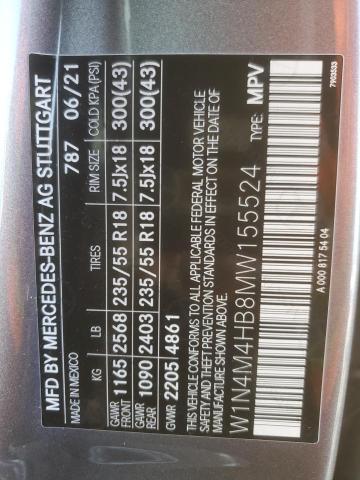 2021 MERCEDES-BENZ GLB 250 4M W1N4M4HB8MW155524