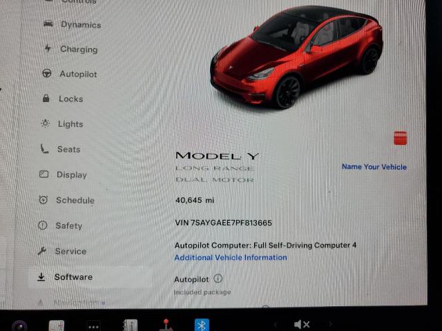 2023 TESLA MODEL Y 7SAYGAEE7PF813665