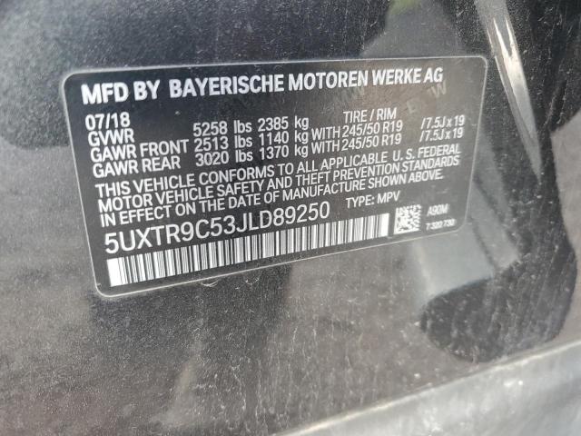 2018 BMW X3 XDRIVE30I 5UXTR9C53JLD89250