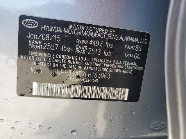 2015 HYUNDAI SONATA SPO 5NPE34AFXFH163063