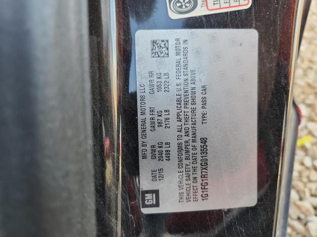 2016 CHEVROLET CAMARO SS 1G1FG1R7XG0135548